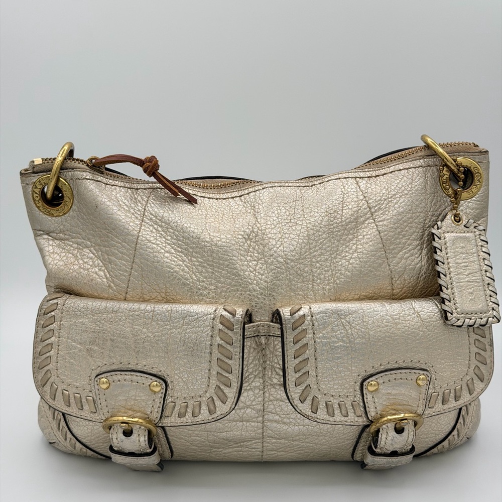 COACH Poppy Whiplash Hippue Bag- Metallic Champagne K1193-19014